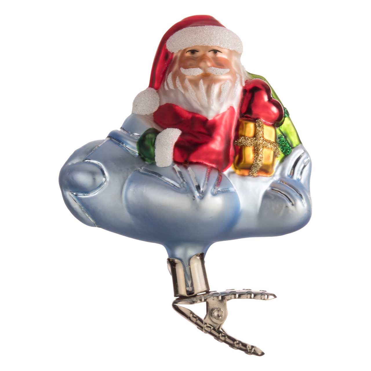 Papá Noel en un avión