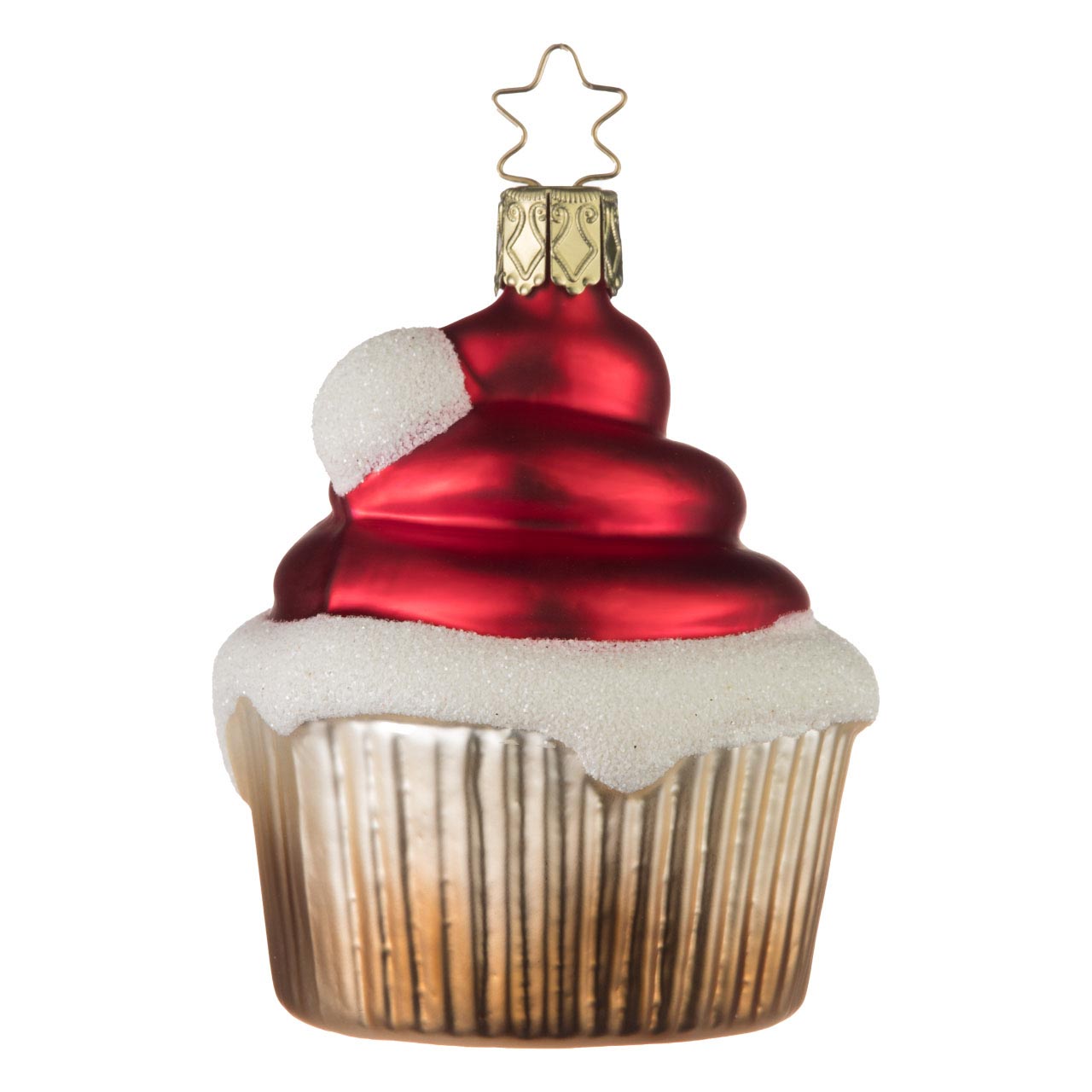 Gorro puntiagudo de Cupcake Santa